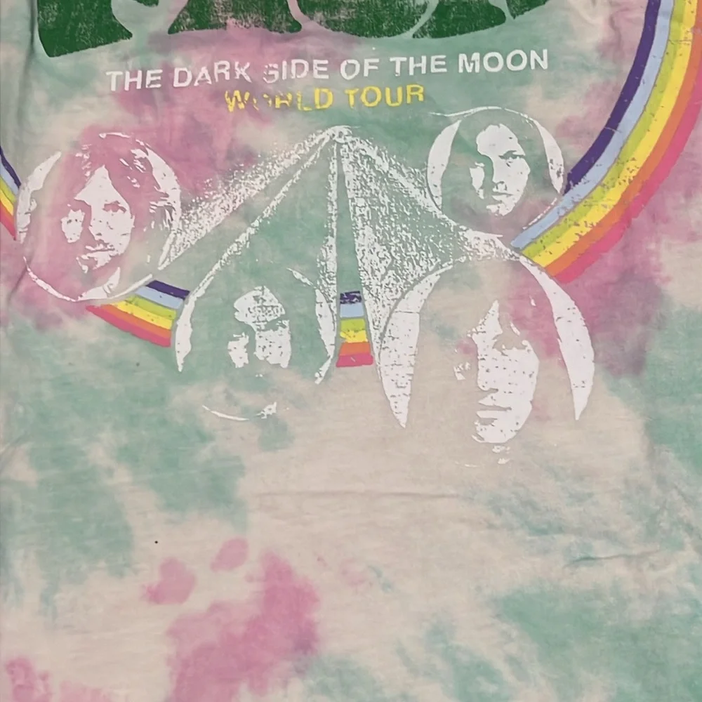 Pull& Bear Pink Floyd Tie-Dye T Shirt - Picture 8 of 13